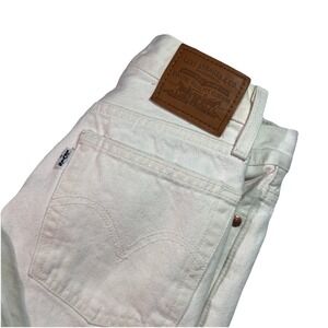 Levis Women's Wedgie Straight Jeans White Size 24 X 28 EUC